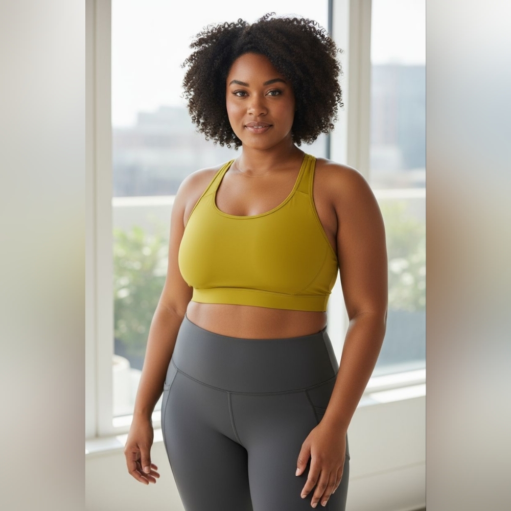 Yellow Sports Bra